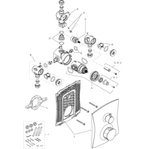Mira Discovery Built-In Dual Control Mixing Valve (B92B/C)