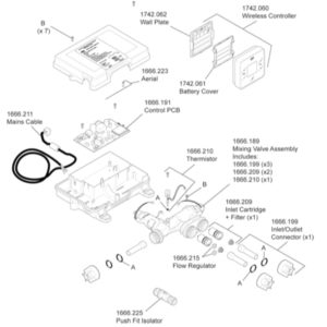 Mira Vier High Pressure Mixer Valve (L15F, N85D)